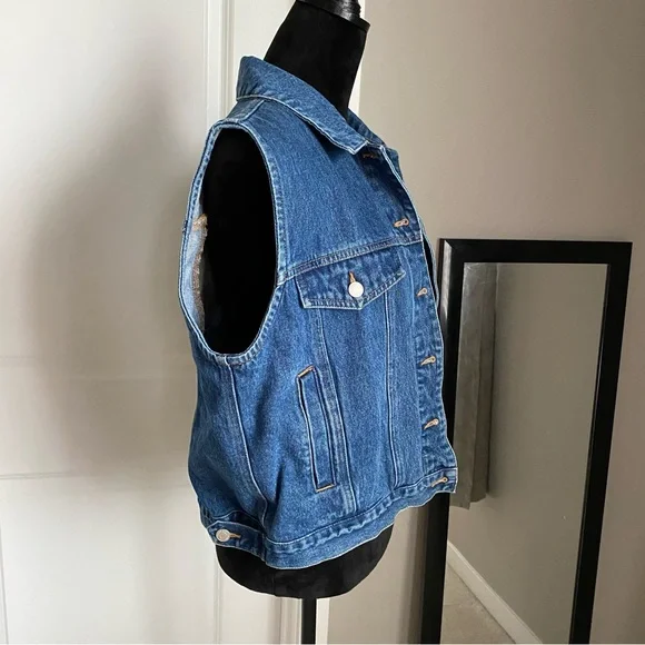 Pendleton Originals Vintage Western green wool denim jean jacket women’s large - Picture 5 of 9